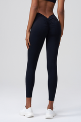 Women’s Pleated Buttocks Lift Sports Leggings