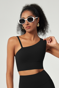 Women's Asymmetrical One-Shoulder Sports Bra