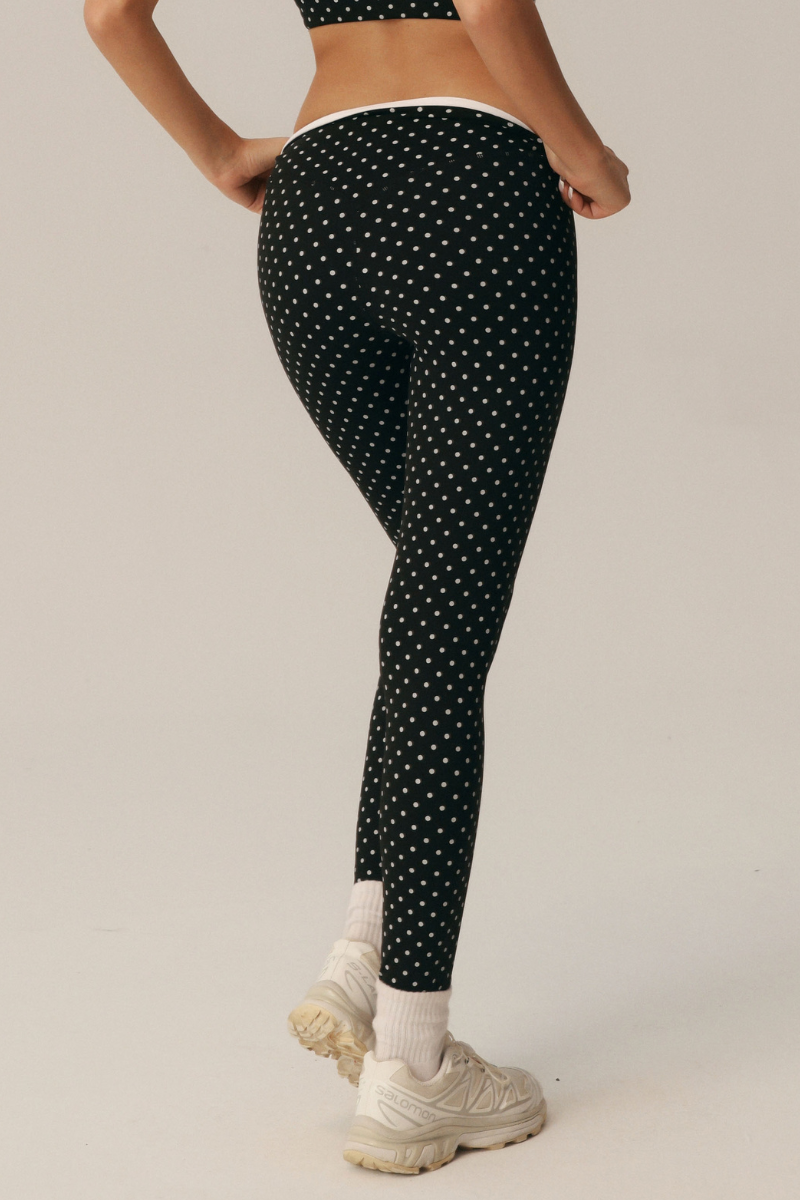 Women's Athletic Polka Dot High Waist Yoga Leggings
