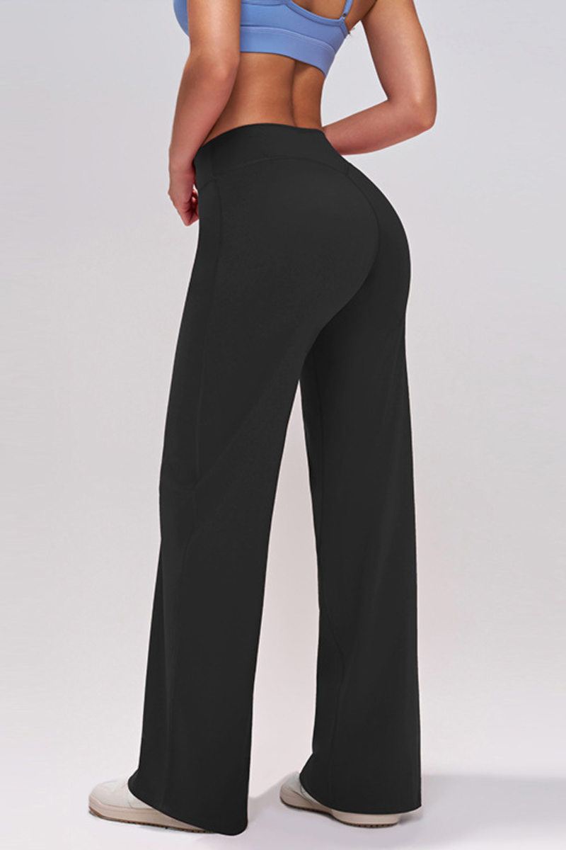 Women's Athletic High-Waist Slimming Wide Leg Pants