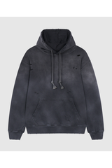 Unisex Fall 100% Cotton Distressed Ripped Hoodie