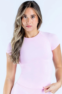Women's Crew Neck Slim Fit Short Sleeve Workout T-shirt