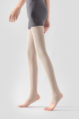 Women's solid-color chunky socks for exercise and yoga