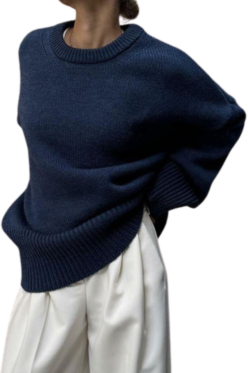 Turtleneck knitted round-necked sweater