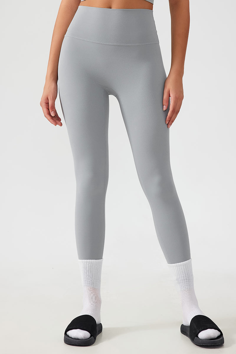 Women Free Size Nude Hip Lifting Shaping Fitness 9/10 Yoga Pants