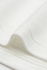 V-neck button-down short-sleeved sports top