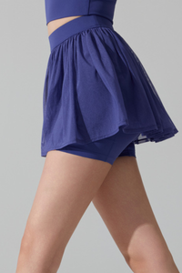 Women's Athletic Mesh-Pleated Anti-Exposure Mini Skirt