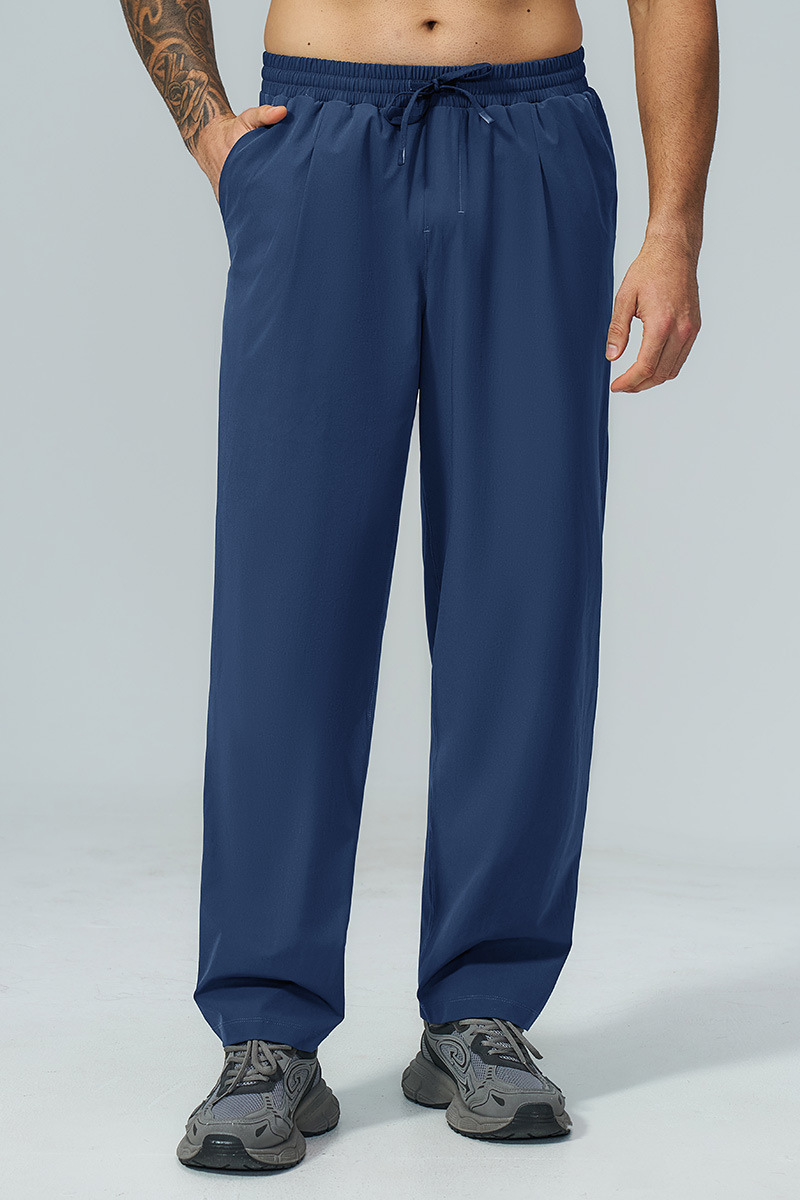 Men's Fall Elastic Waist Drawstring Relaxed Casual Pants