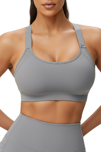 Women's Mesh Beautiful Back Adjustable Buckle Sports Bra