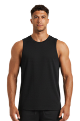 Men's Stretch  Crew Neck Athletic Sleeveless Tank Top
