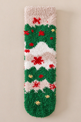 Unisex Christmas Gift Cute Print Holiday Coral Fleece Socks