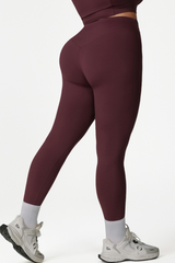 Women's Plus Cross Waist Yoga Pants - Nude Feel Peach Lift