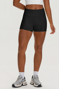 Women's Athletic Side Pocket Tummy Control Yoga Shorts