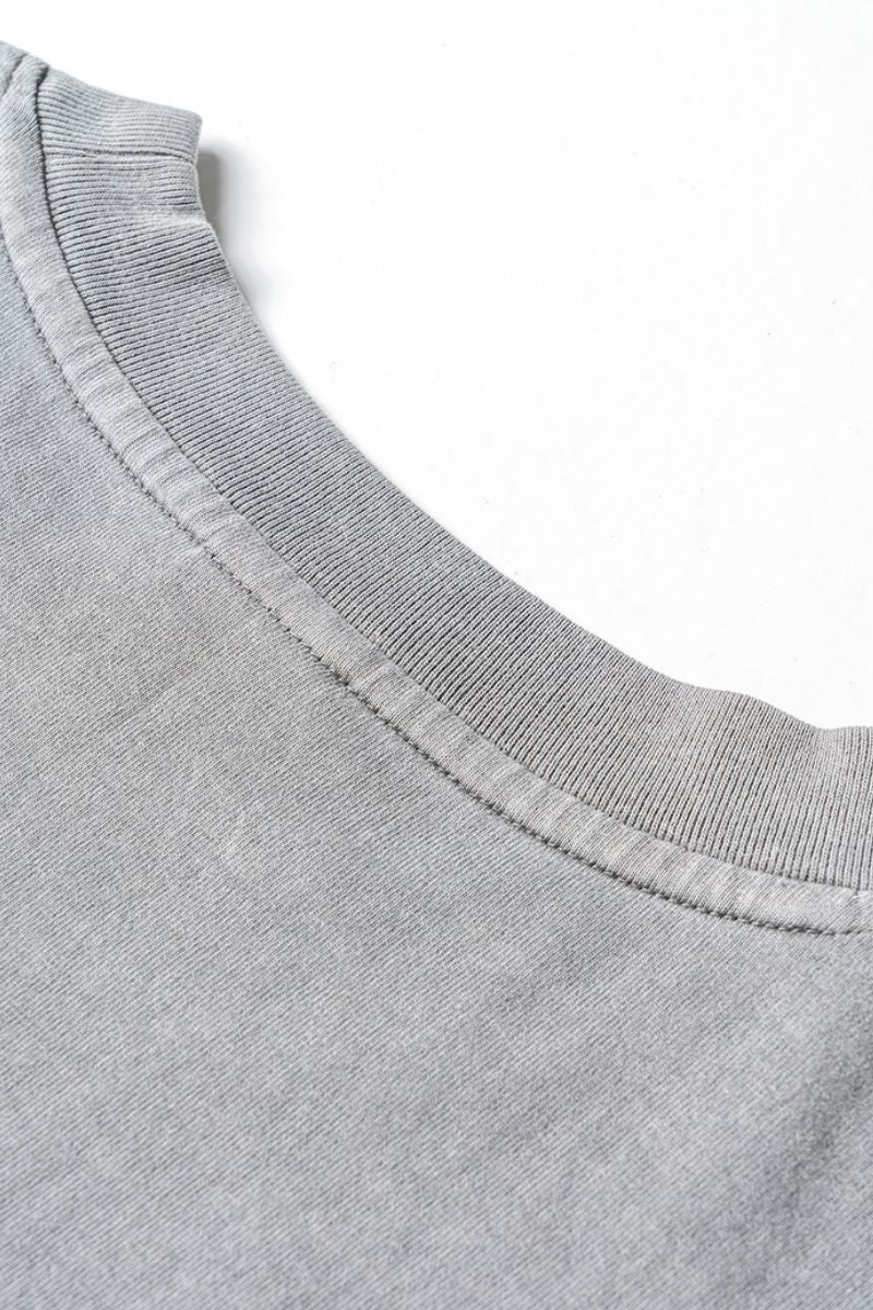 Vintage Washed Distressed Slit Sleeveless Tank Tops