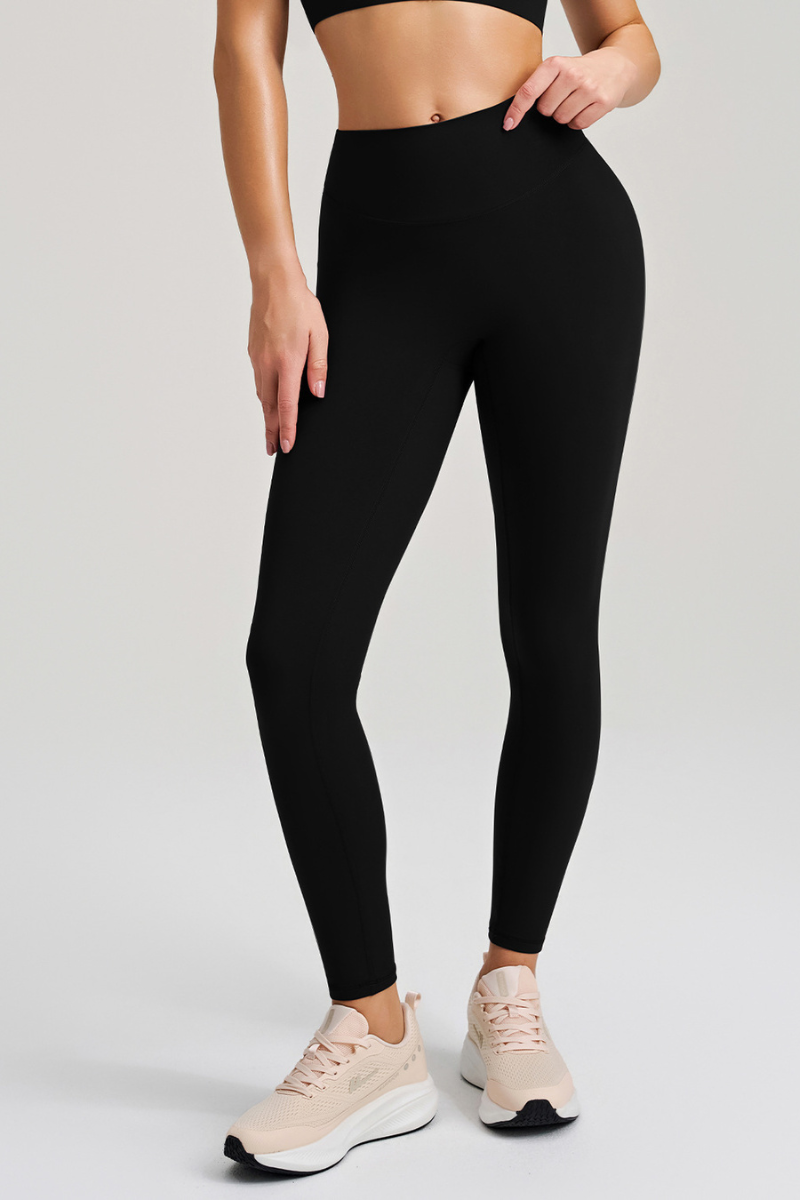 High-waist, seamless fitness pants