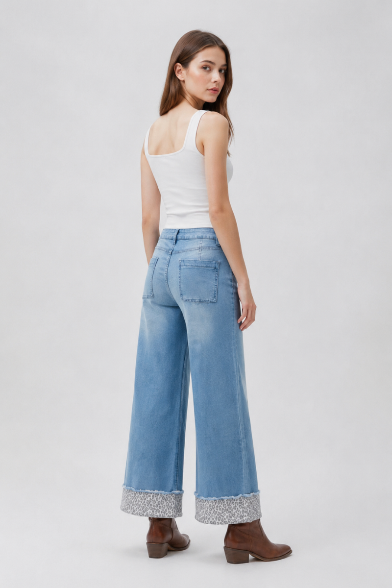 Women's High Waist Wide Leg Jeans