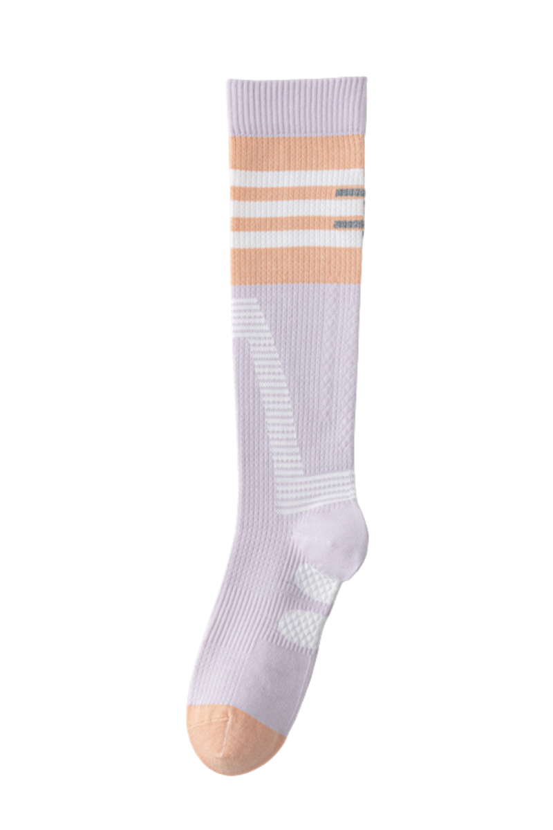 Women's Striped Gradient Compression Sports Knee-High Socks