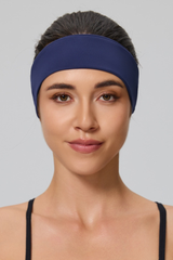 Women's Solid Sweat Wicking Elastic Sports Headband