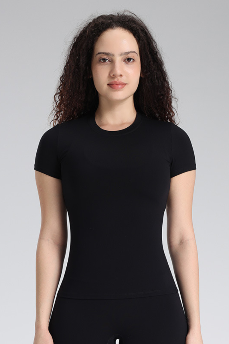 Women's Summer Solid Slim-Fit Breathable Sports T-shirts