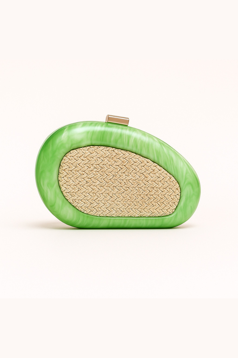 Women's Acrylic Shell Shape Patchwork Shoulder Crossbody Bag