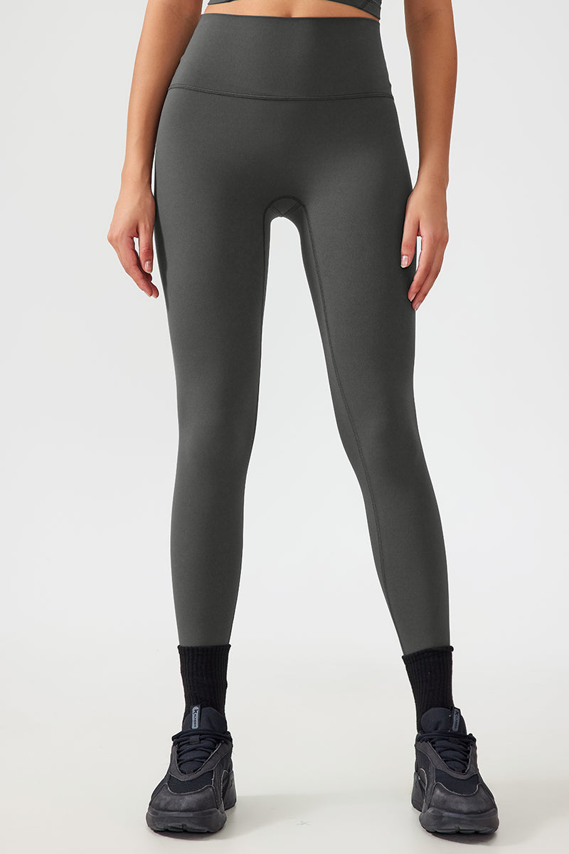 Women Free Size Nude Hip Lifting Shaping Fitness 9/10 Yoga Pants