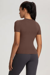 Women Slim-Fit High-Stretch Naked-Feel Yoga T-Shirt