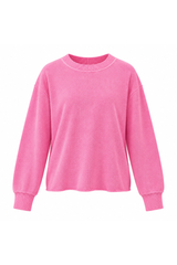 Women's Solid Back Crisscross Cutout Loose Knit Sweater