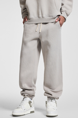 Men's Basic style ankle-cuffed wide-leg pants