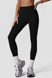 Women's Athletic High-Waisted Pleated Slim Fit Yoga Leggings