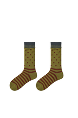 Women's Y2K Retro Color Stripe Soft Slouch Crew Socks