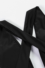 Women's Sexy Lace V Neck Backless One Piece Set - Solid