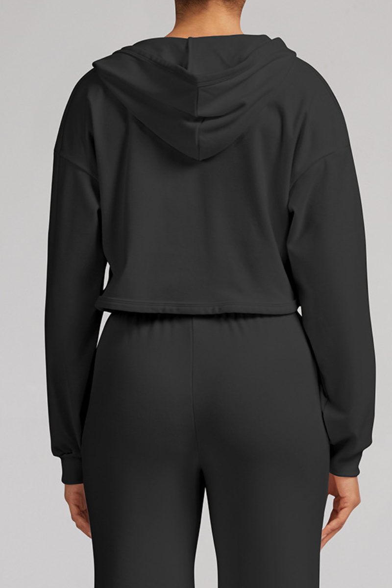 De Rong sports-style hoodie