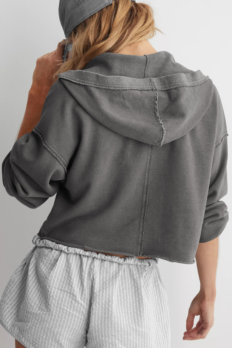 V-neck, pullover, long-sleeved shirt