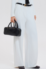 Extended leisure suit with wide-leg pants