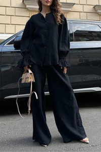 Lantern-style sleeve top set