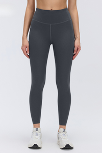 Women's Wide Waist Side Pocket 9/10 Length Leggings