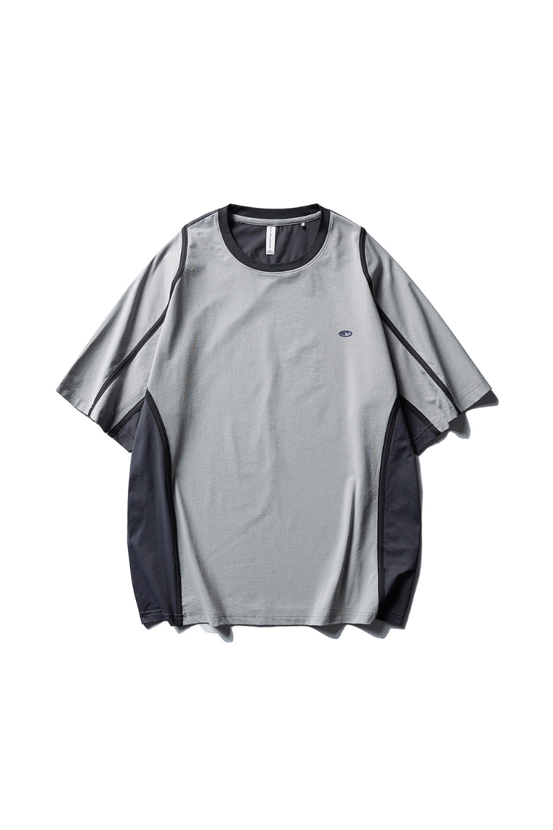 Unisex Color Block Printed Quick-Dry Relaxed T-Shirt