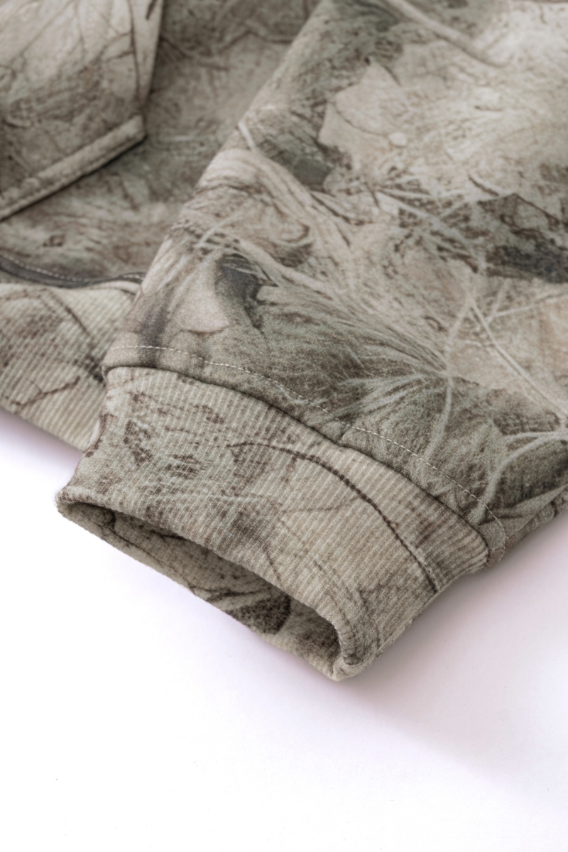 Men's Loungewear Sets:Tree Branch Camo Hoodie & Casual Pants
