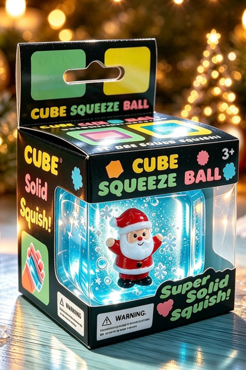 Christmas Magic Crystal Cube Squishy Fidget Toy Box Pack