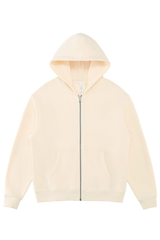 Unisex Fall 350G  Fleece Zip Up Relaxed  Solid Jacket