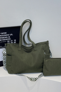 Women's Fall Corduroy Mother-Child Tote Bag Set