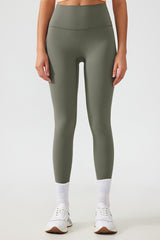 Women Free Size Nude Hip Lifting Shaping Fitness 9/10 Yoga Pants