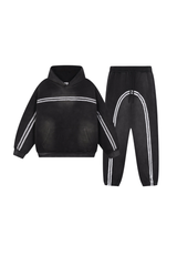 Vintage-style hooded sweatshirt set