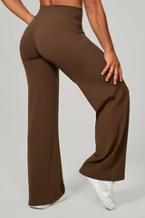 Women's Mid-High Waist Straight-Leg Pants