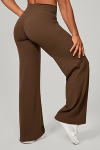 Women's Mid-High Waist Straight-Leg Pants