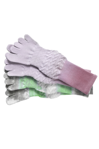 Women's Colorful Ombre Crew Yoga Grip Five-Toe Socks