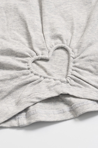 Women's Valentine's Day Round Neck Heart Cut-Out Tank Top