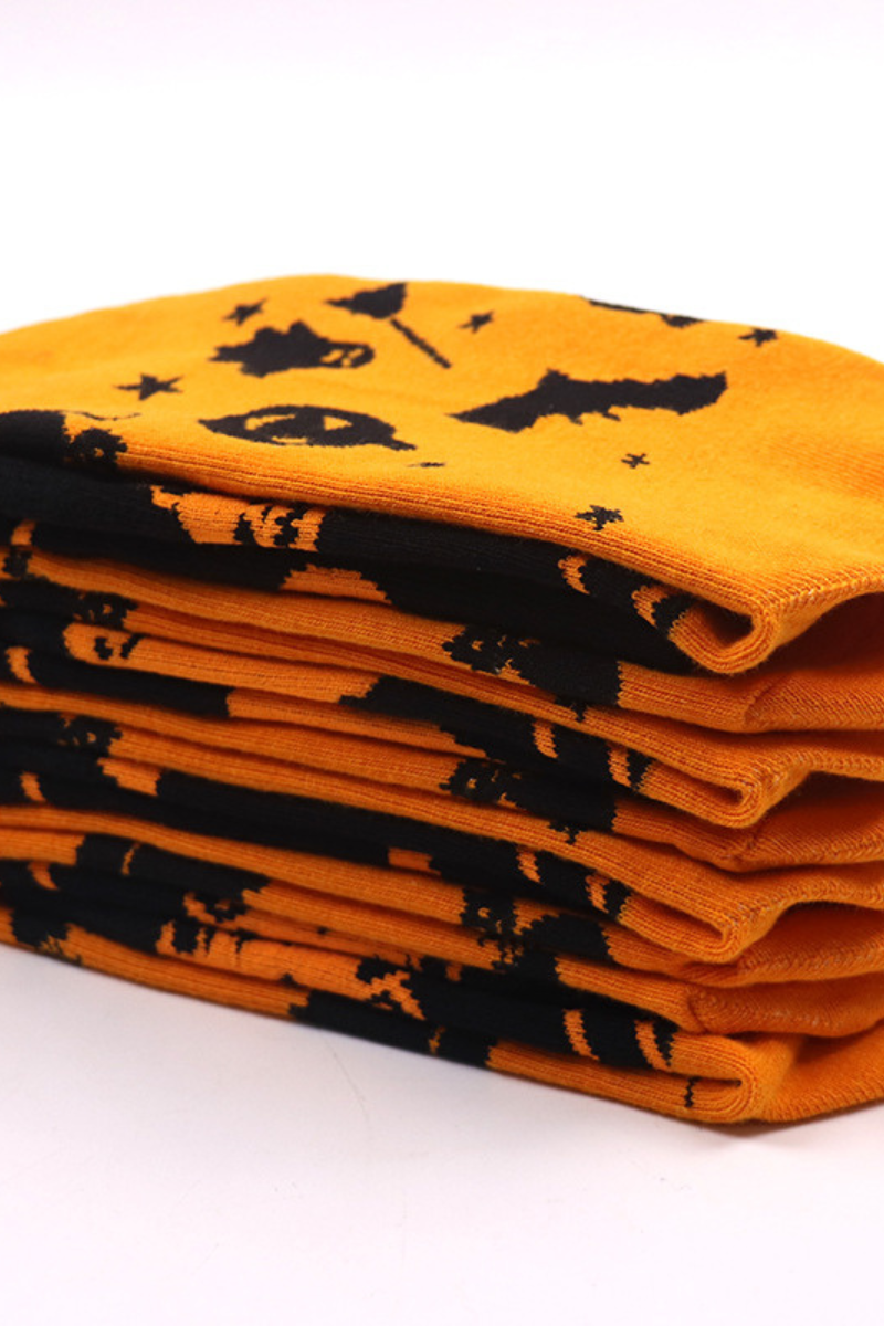 Unisex Halloween Festival Fun Print Mid-Calf Crew Socks