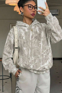 Women's Fall Leopard Print Coquette Style Hoodie