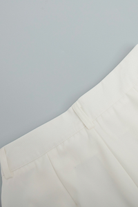 High-waist wide-leg pants